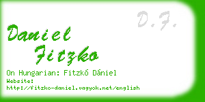 daniel fitzko business card